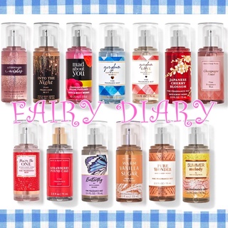 ✔แท้💯 •Bath&amp;BodyWorks🛍Travel Size Body Mist สเปรย์น้ำหอม 88 ml / 75 ml