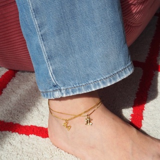 ภาพขนาดย่อของภาพหน้าปกสินค้าYVIS chain anklet (gold,silver) จากร้าน yvis.s บน Shopee