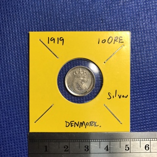 Special Lot No.60028 เหรียญเงิน ปี1919 เดนมาร์ก 10 ORE เหรียญสะสม เหรียญต่างประเทศ เหรียญเก่า หายาก ราคาถูก