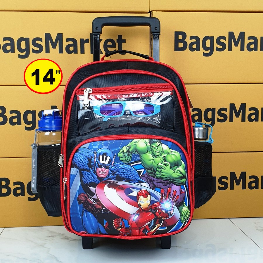 ภาพหน้าปกสินค้าb2b_shop Kid's Luggage 14" (ขนาดกลาง-M) Wheal กระเป๋าเป้มีล้อลากสำหรับเด็ก กระเป๋านักเรียน สไตล์กัปตันอเมริกา จากร้าน b2b_shop บน Shopee