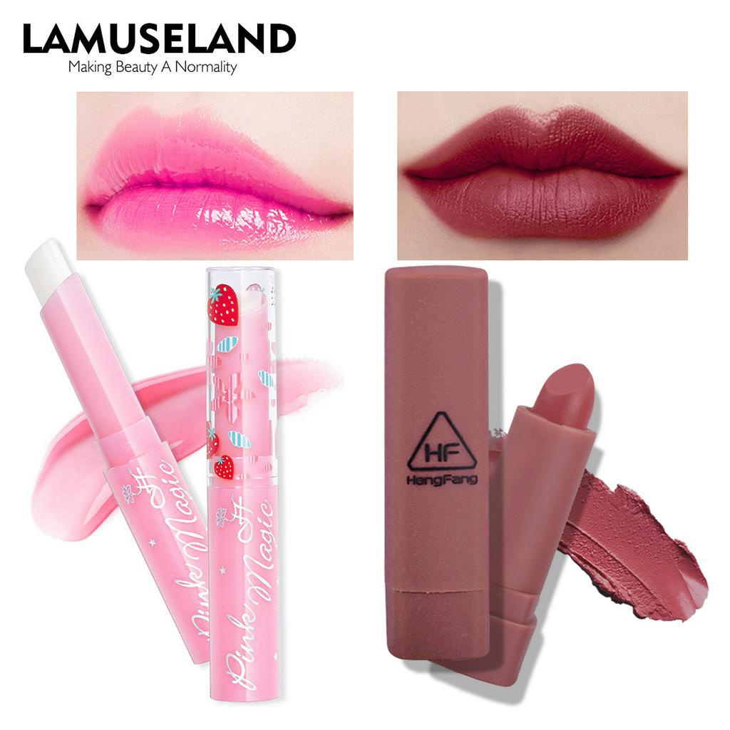 รูปภาพของLamuseland ลิปสติกเนื้อแมทกันน้ํา 6 ชิ้น / ชุด 9036/9065Bลองเช็คราคา