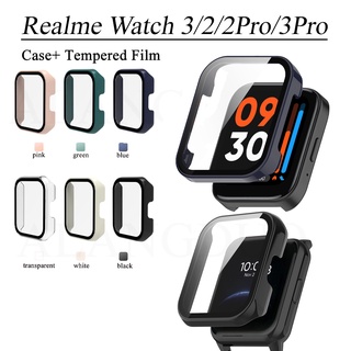 Realme watch 2 3 Pro เคส PC แบบเต็ม + ฟิล์มนิรภัย เคสแข็ง สําหรับ Realme watch 2Pro 3Pro เคส Realme อุปกรณ์เสริมสมาร์ทวอทช์