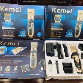 ((ใหม่ล่าสุด))KEMEI รุ่น KM-3057 แบตเตอเลี่ยนตัดผมไร้สาย ปัตตาเลี่ยนตัดผมชาย แบตตาเลี่ยนแกะลาย แบบชาร์จไฟฟ้า แบบไร้สาย