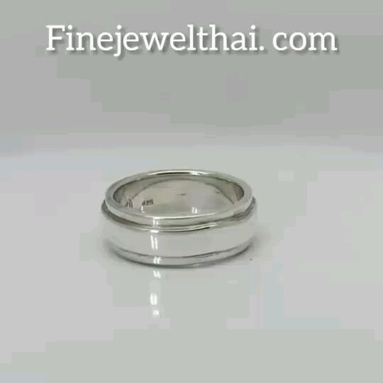 finejewelthai-แหวนทอง-แหวนเกลี้ยง-แหวนหมั้น-แหวนแต่งงาน-silver-wedding-ring-r100800g