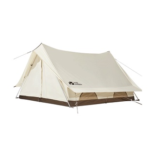 Mobigarden Cotton Canvas Glamping Tent เต็นท์ 4คน เต้นท์สนาม ผ้าคอตตอนแคนวาส เต๊นท์เดินป่า เสา A Frame กันแดด กันฝน