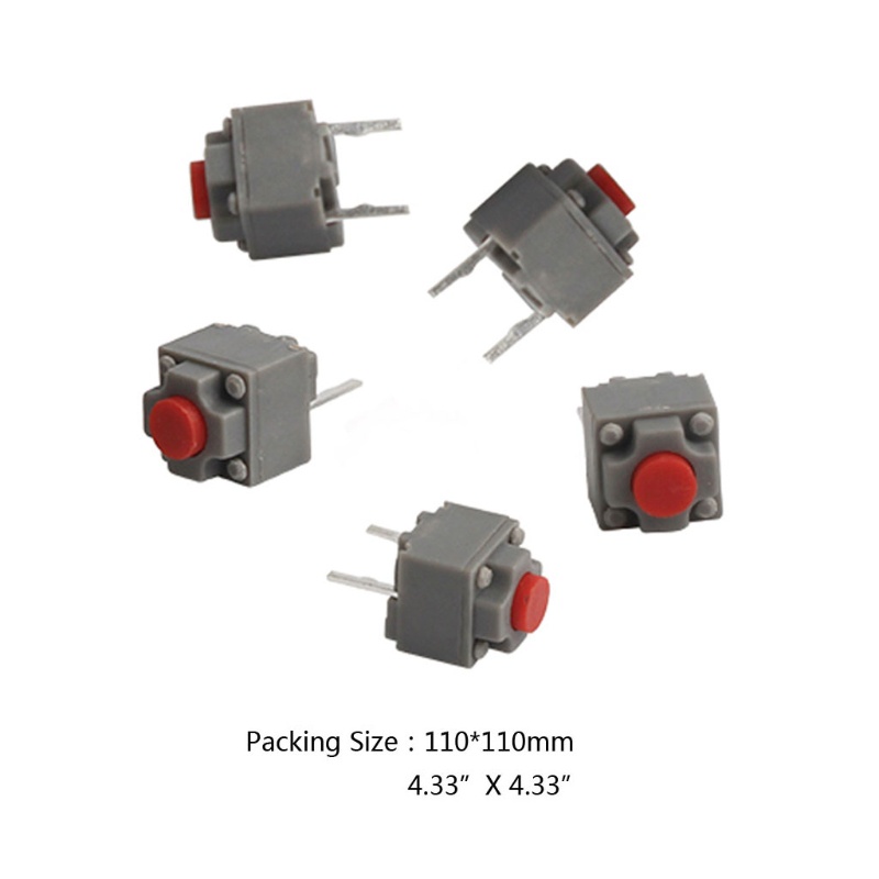 ภาพสินค้าYXA 5pcs Micro Switch 6*6*7.3 mm Square Silent Switch Button Mouse DIP Microswitch Tact Switch จากร้าน yingxianga.th บน Shopee ภาพที่ 1