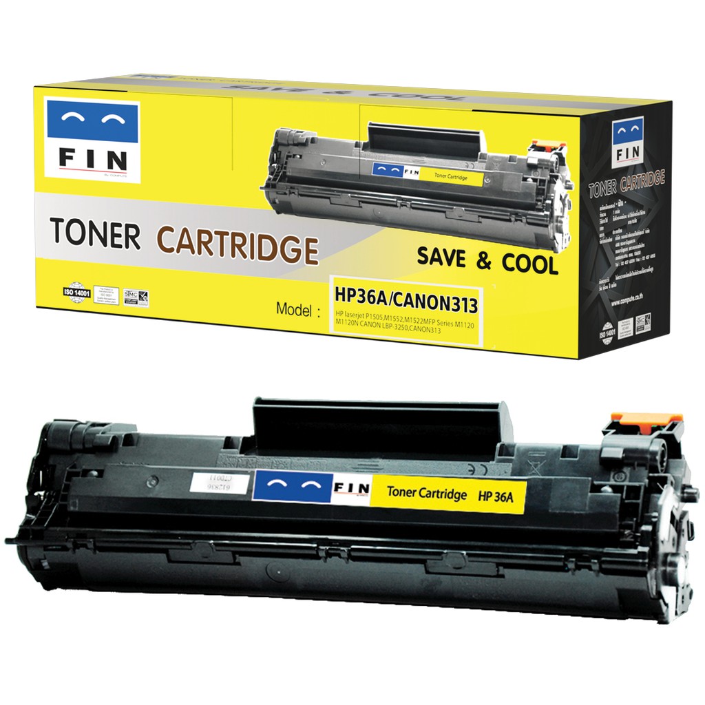 ตลับหมึกฟิน-รุ่น-hp-cb436a-36a-canon313-ตลับหมึกเลเซอร์ดำ-ราคาประหยัด-ออกใบกำกับภาษี-รับประกันคุณภาพ