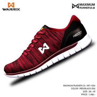 รองเท้า  Warrix สีแดง-ดำ รุ่น WF-1304-RA