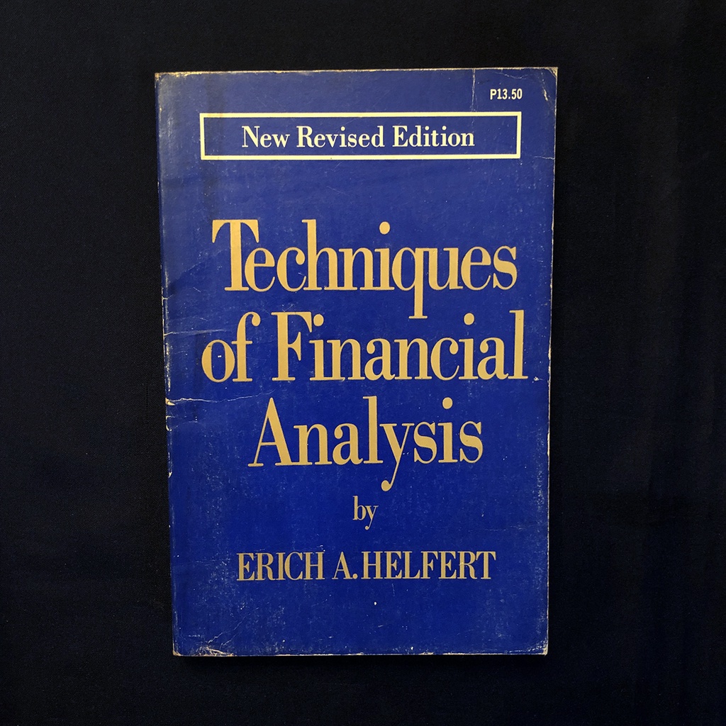 หนังสือ-techniques-of-financial-analysis-new-revised-edition-erich-a-helfert-มือสอง