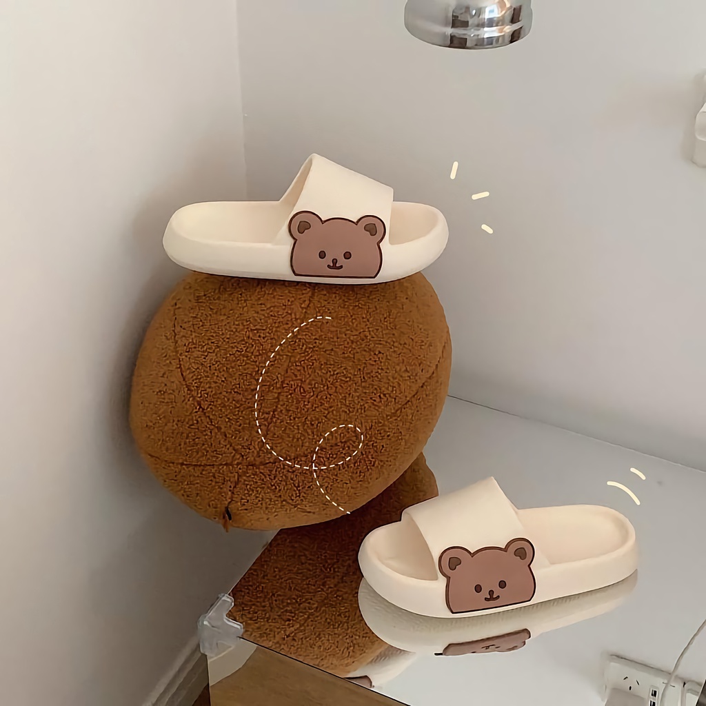 ภาพสินค้า%Selected  ️ Teddy Heart  รองเท้าแตะ แฟชั่นเกาหลี รองเท้าลำลอง หมีน่ารัก รองเท้าแตะผู้หญิง กันลื่น มี 2 สี จากร้าน percent.selected บน Shopee ภาพที่ 7