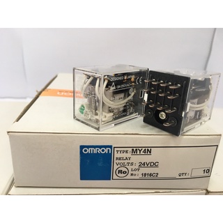 "OMRON" RELAY รุ่น MY4N LED ไฟ 24VAC : - ใช้กับ Socket 14ขา รุ่น PYF14A-E***ราคาต่อ1ชิ้น**   (สามารถออกใบกำกับภาษีได้ค่ะ