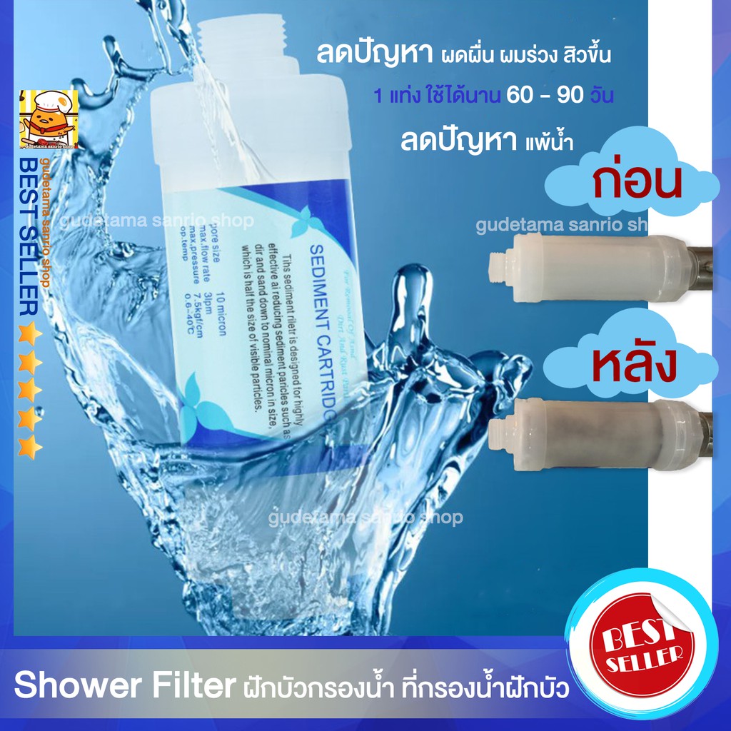 เปลี่ยนน้ำเสีย-เป็นน้ำใส-shower-filter-กรองฝักบัว-ฝักบัวกรองน้ำ-ช่วยลดอาหารผื่นคัน-สิว-จากน้ำที่ไม่สะอาด