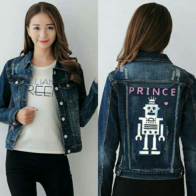 ส่งฟรีจ้า-เสื้อแจ๊ตเก็ตยีนส์-ด้านหลังแต่งลาย-prince-robot