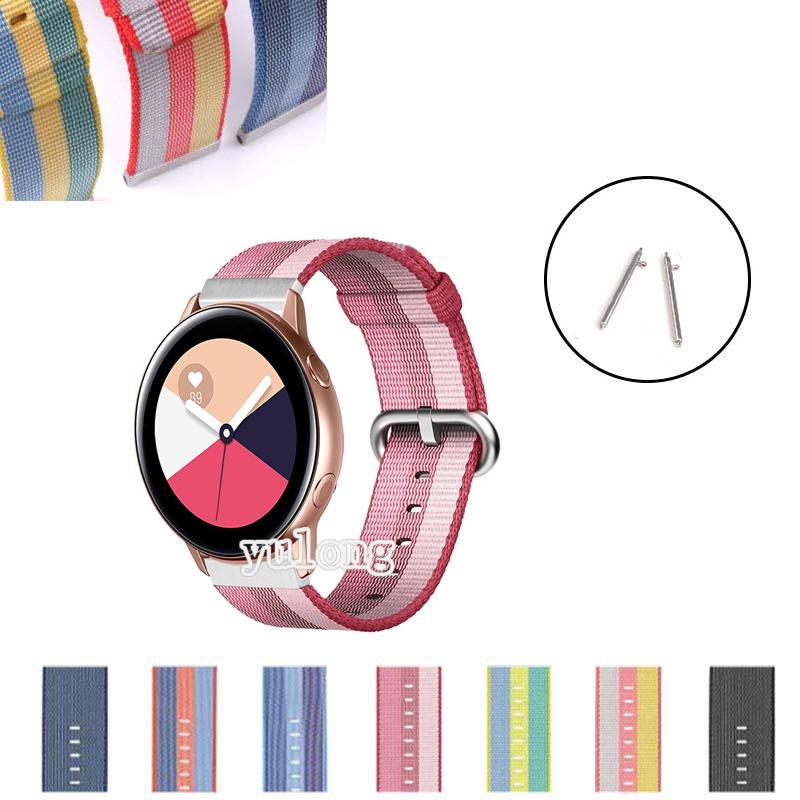 ภาพหน้าปกสินค้าสายนาฬิกาข้อมือไนล่อน สําหรับ Samsung Galaxy watch Active 2 40 มม. 44 มม. watch 5 watch5 pro watch4 watch 4 classic 42 มม. 46 มม. ซึ่งคุณอาจชอบสินค้านี้