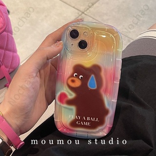 เคสโทรศัพท์มือถือ กันกระแทก ลายการ์ตูนหมีน่ารัก สําหรับ Iphone 1 14 pro 13promax 12 11 xsmax xs