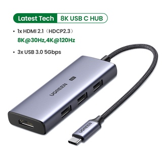 ภาพหน้าปกสินค้าUGREEN-HUB USB Type C to HDMI 2.1, Adapter 3.0, 8K30Hz 4K120Hz, 24Gbps, for compatible compatible for Macbook Air Pro,  PC Accessories ซึ่งคุณอาจชอบราคาและรีวิวของสินค้านี้