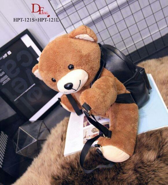 กระเป๋าเป้ตุ๊กตานำเข้าสไตส์-moschino-plush-teddy-bear-backpack