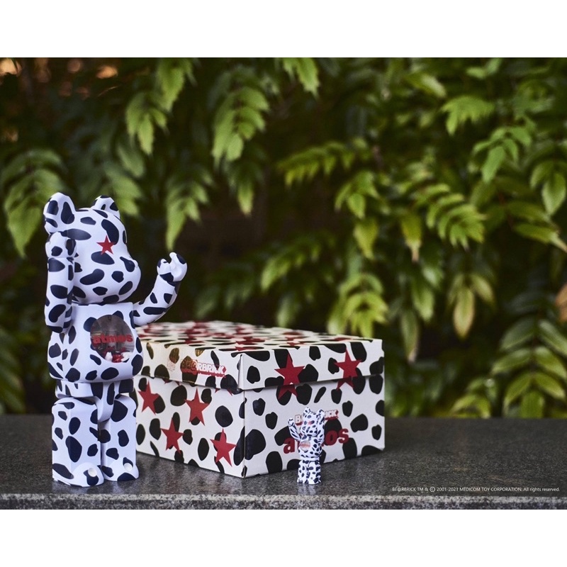 พร้อมส่ง ของแท้100%) BE@RBRICK atmos Dalmatian 100% 400