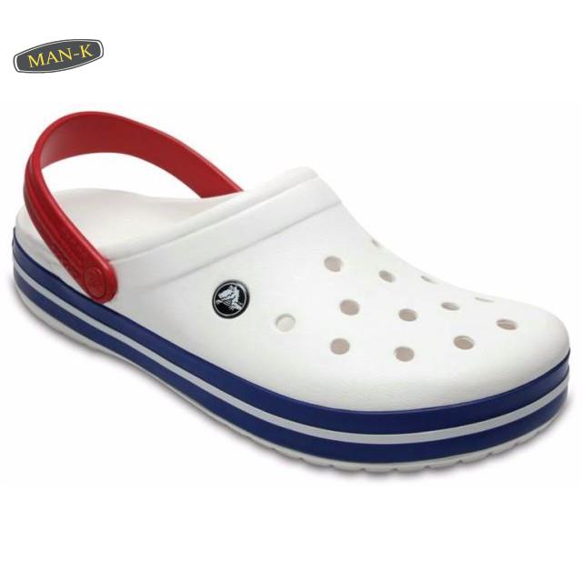 crocs-crocband-unisex-clogs-white-navy-black-ของแท้ถูก-ที่สุด-รองเท้าแตะผู้ชายและผู้หญิง