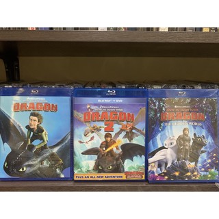 Blu-ray แผ่นแท้ การ์ตูน How to train your dragon เสียงไทย ครบ collection มือ 1