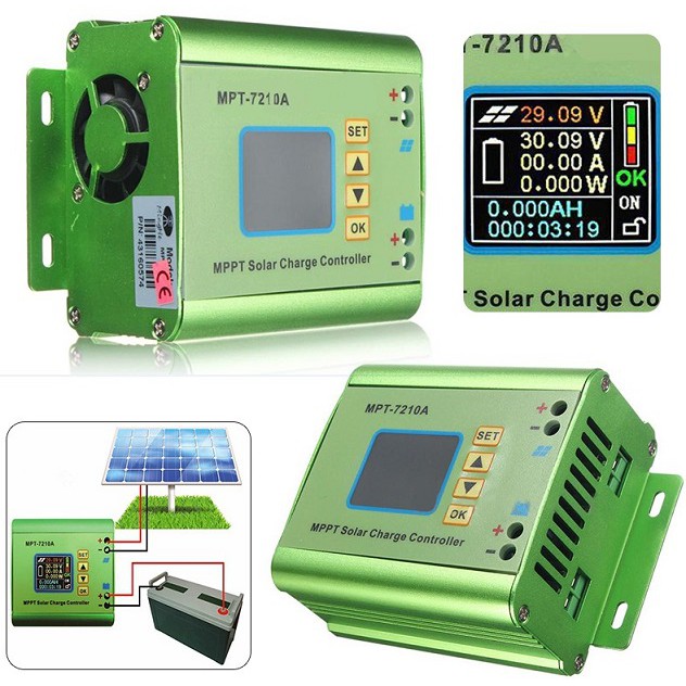 MPPT Solar Charge Controller 10A 600W 24-72V Full MPPT Boost Buck MPT ...