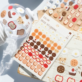 สติกเกอร์ลายน่ารัก 🍳พร้อมส่ง🍳 สติ๊กเกอร์ตกแต่ง สติ๊กเกอร์ติดโทรศัพท์ สติ๊กเกอร์ติดเคส 120 ชิ้น sticker