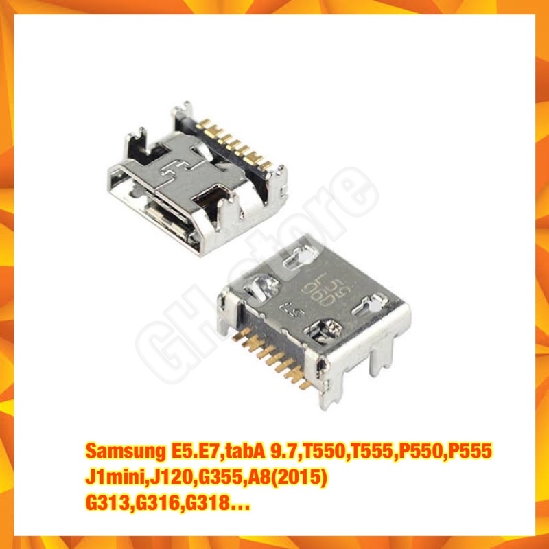 ก้นชาร์จ ชาร์จเปล่า ตูดชาร์จเปล่า Samsung E5.E7,tabA 9.7,T550,T555,P550 ...