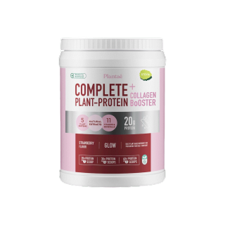 [ลดเพิ่ม130.- PLANTAE9] Plantae Complete Plant-Protein : Collegen Booster รส Strawberry 1 กระปุก ขนาด 800g : โปรตีนพืช