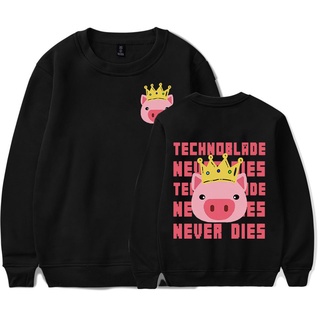 เสื้อกันหนาวแขนยาว มีฮู้ด พิมพ์ลาย Technoblade สไตล์สตรีท สําหรับผู้หญิง และผู้ชาย