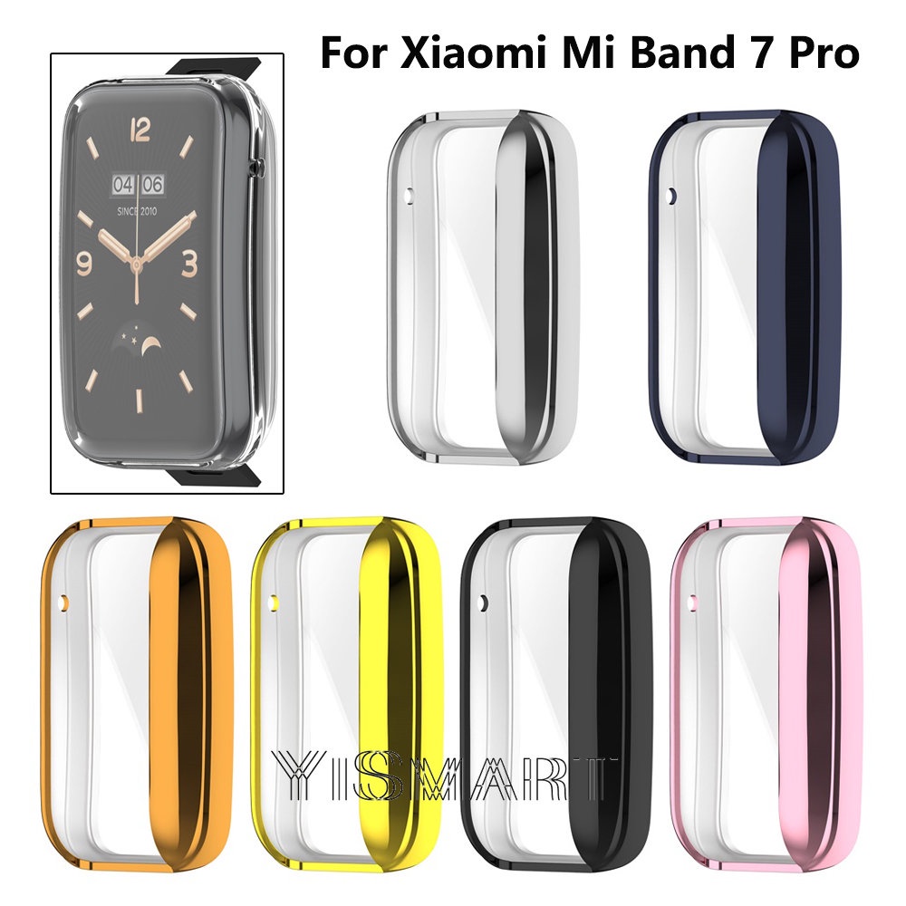 ภาพหน้าปกสินค้าXiaomi Mi Band 7 Pro เคสป้องกัน ชุบ TPU ป้องกันเต็มหน้าจอ เคส สําหรับ Miband 7pro Smartband