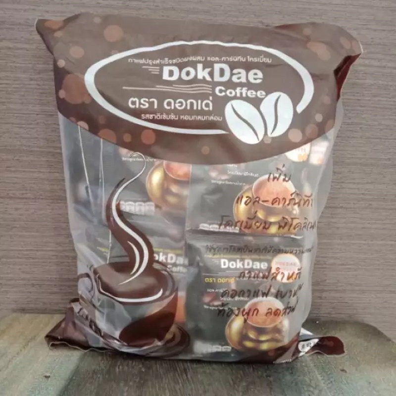 dokdae-coffee-กาแฟ-3อิน1-25-ซอง-6-ห่อ-กาแฟดอกเด่-กาแฟ-ดอกเด่-กาแฟเพื่อสุขภาพ-กาแฟไม่มีน้ำตาล-กาแฟคาเฟอีนต่ำ