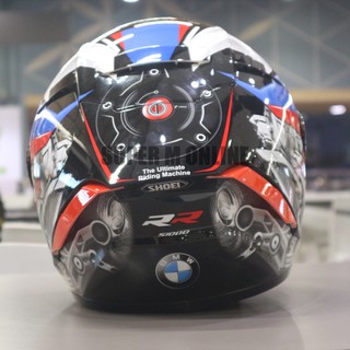 shoeiหมวกกันน็อคลายนักแข่ง BMW S1000RRสีน้ำเงินแดงขาวทรงสปอร์ตมาเก็ต MotoGP เบอร์ 93