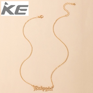 Jewelry Creative Babygirl English Alphabet Necklace Clavicle Chain Accessories for girls for w
