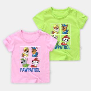 ภาพขนาดย่อของสินค้าPaw Patrol เสื้อยืดผ้าฝ้ายเด็กฤดูร้อนใหม่ 10 สีผิว