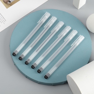 ภาพหน้าปกสินค้าMuji Style Frosted 0.5 Syringe ปากกาเจลคาร์บอน สีดํา แดง น้ําเงิน สําหรับนักเรียน สํานักงาน ซึ่งคุณอาจชอบสินค้านี้