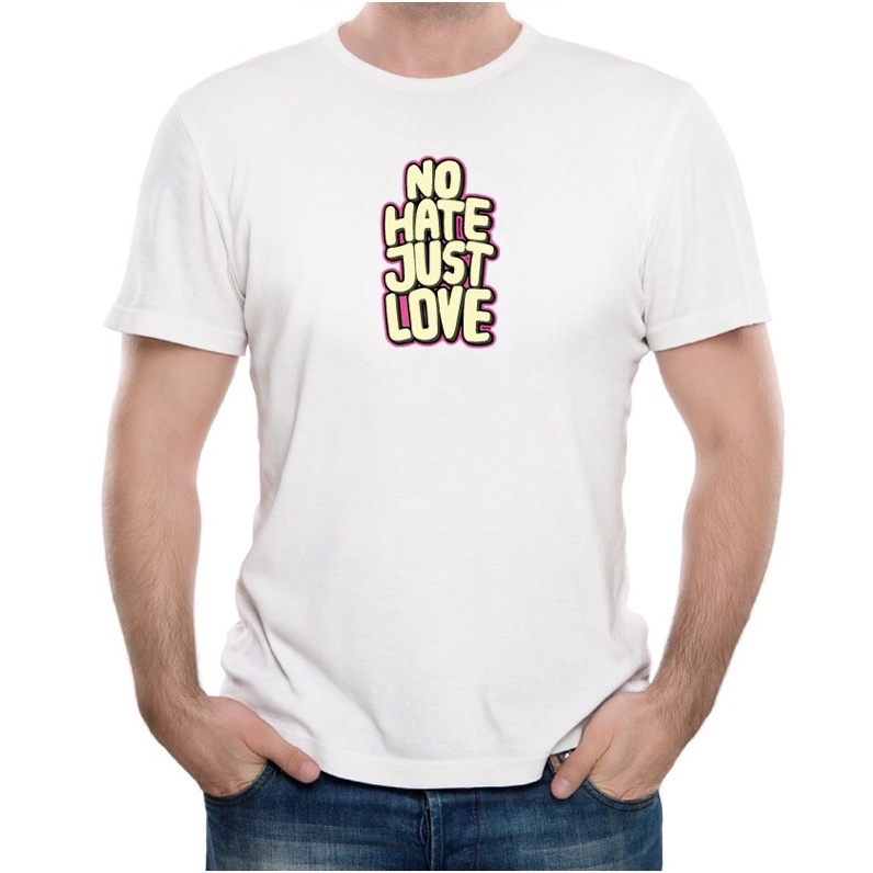 เสื้อยืดวินเทจเสื้อยืด-ลายคําคมความรัก-no-hate-just-loves-5xl