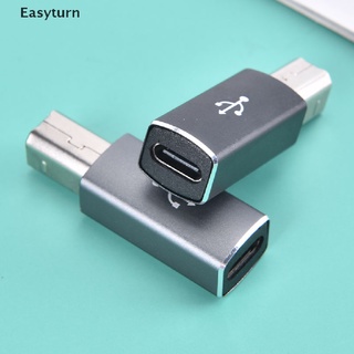 Easyturn อะแดปเตอร์แปลง USB Type C ตัวเมีย เป็น USB B ตัวผู้ สําหรับเครื่องพิมพ์สแกนเนอร์ USB C Data ET