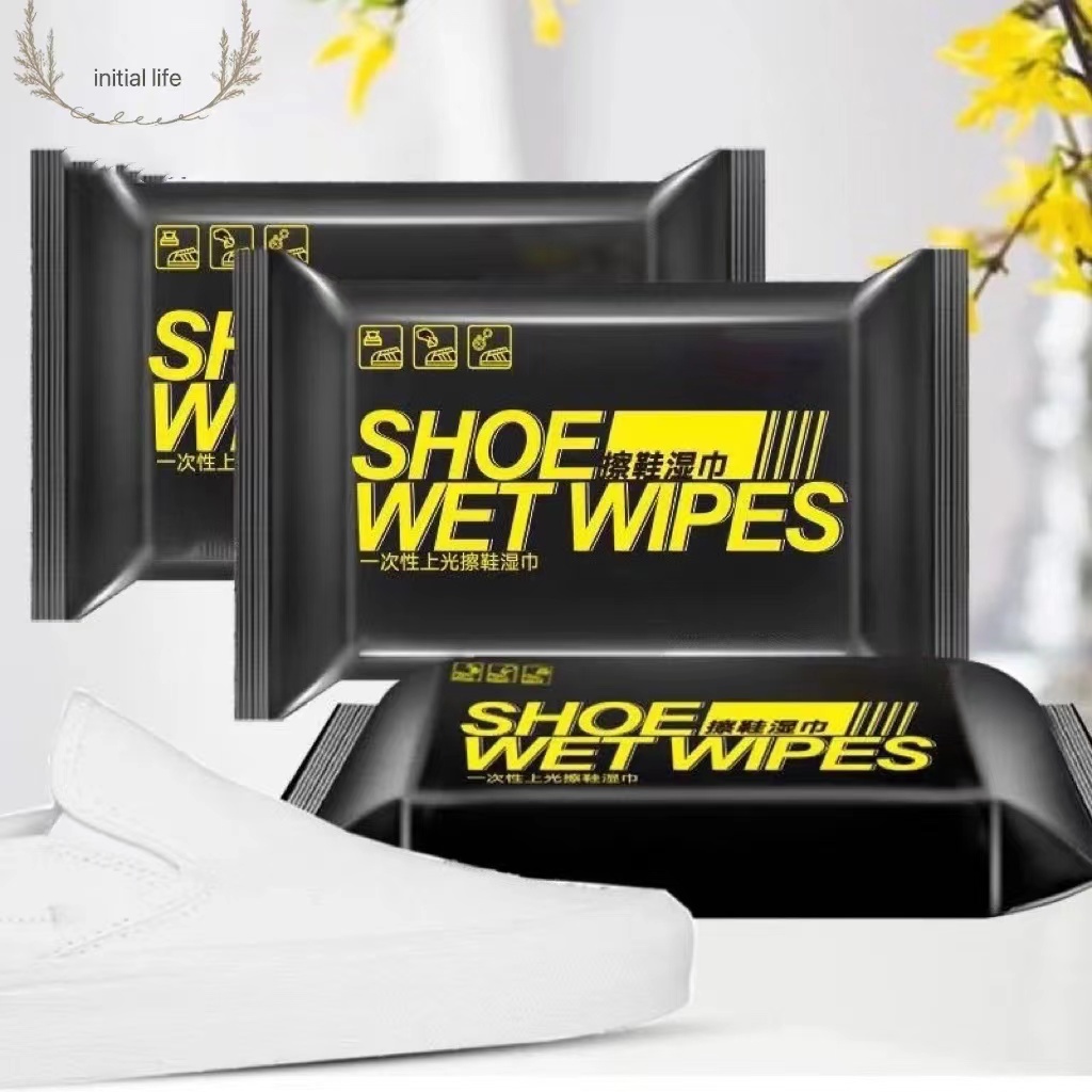 ภาพหน้าปกสินค้าINITIAL LIFE  ผ้าเปียก เช็ดทำความสะอาดรองเท้า แบบพกพา Quick wipe Sneaker wipes ทิชชู่เปียก จากร้าน initial99 บน Shopee