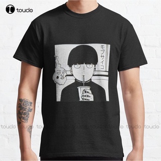 เสื้อยืด  T-Shirt Mob Psycho Classic 2Xl Shirts For Men Custom Aldult Teen Unisex Digital Printing Tee Shirt High Qu