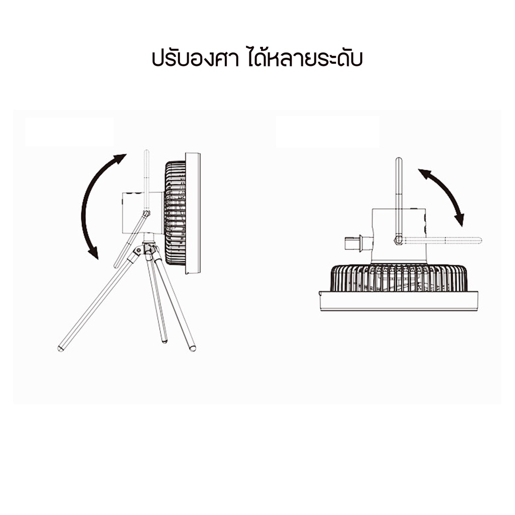 พัดลมแคมป์ปิ้ง-vidalido-พร้อมไฟ-led-ขาตั้งสามารถถอดได้-ชาร์ทไฟได้-ปรับลมแรงได้-4-ระดับ-สินค้าพร้อมส่งจากไทย