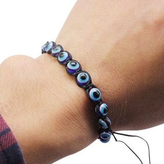 Arin สร้อยข้อมือลูกปัด Evil Eye แฮนด์เมดสีฟ้าสําหรับผู้หญิง