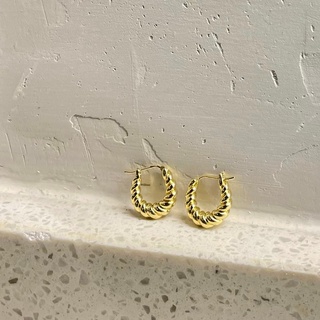 𝐴𝑆𝐻𝐼𝑅𝐴 (18k gold plated) ต่างหูครัวซองต์มินิ Premium earrings Mini croissant earrings