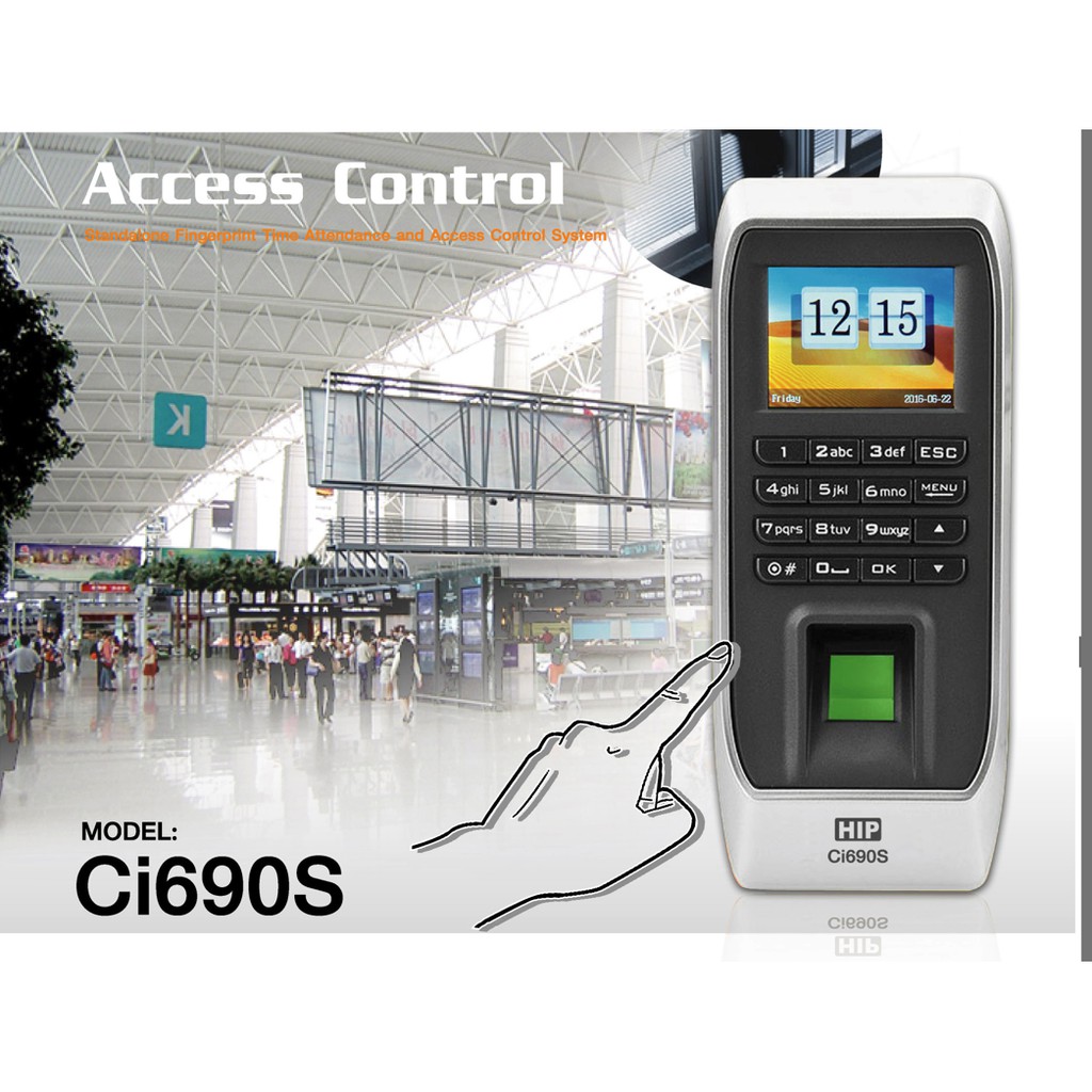 HIP Ci 690S • Stanalone Fingerprint Access Control System • 6,500 ...