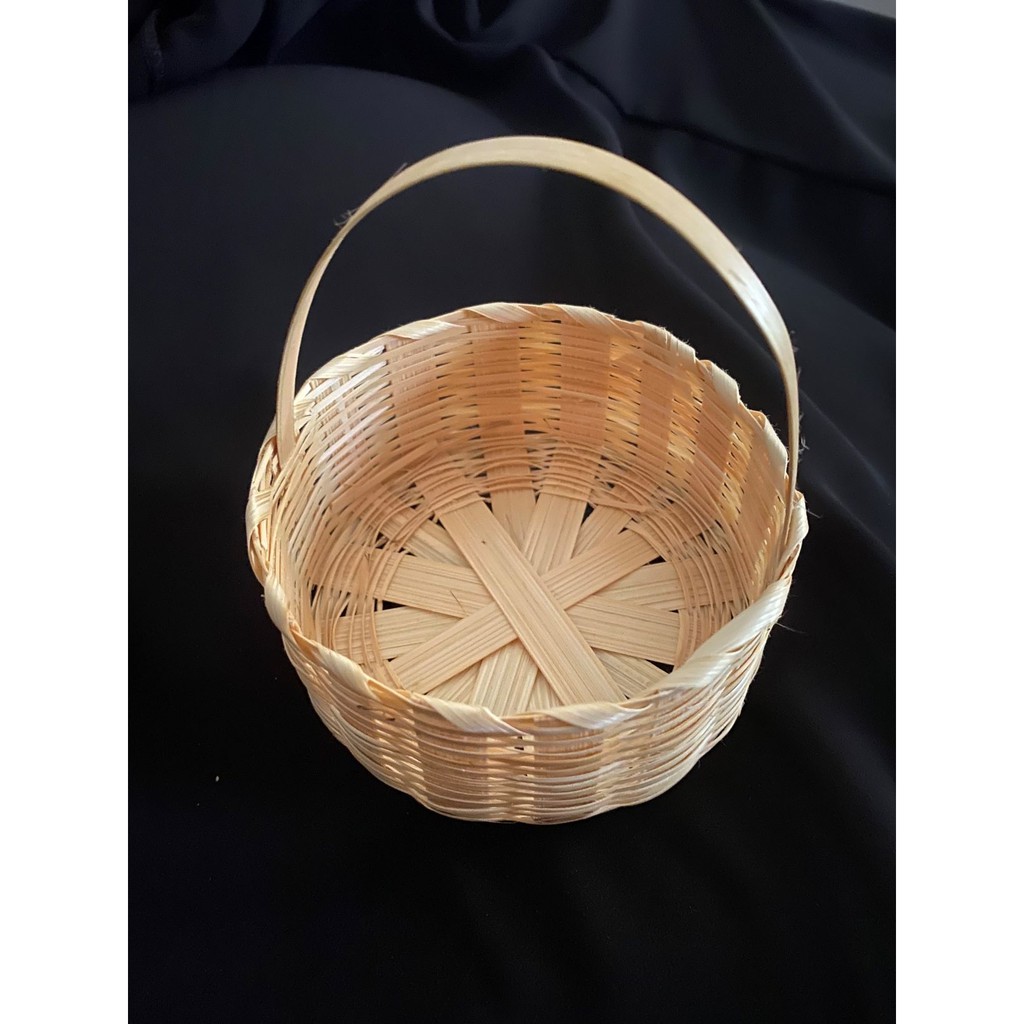 woven small basket ตะกร้าสานเล็ก ๆ 10x10cm Shopee Thailand