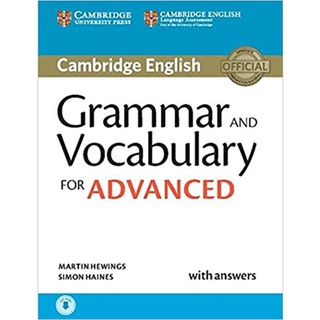 DKTODAY หนังสือ GRAMMAR&amp;VOCABULARY FOR ADVANCED+ANS+AUDIO DOWNLOAD