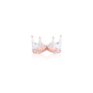 ake ake Zeuss Crown ring Oversized  - Twilight Edition with Pure Pink แหวนเงินแท้ 925 มงกุฏใหญ่ชุบทองชมพูและไวท์โรเดียม