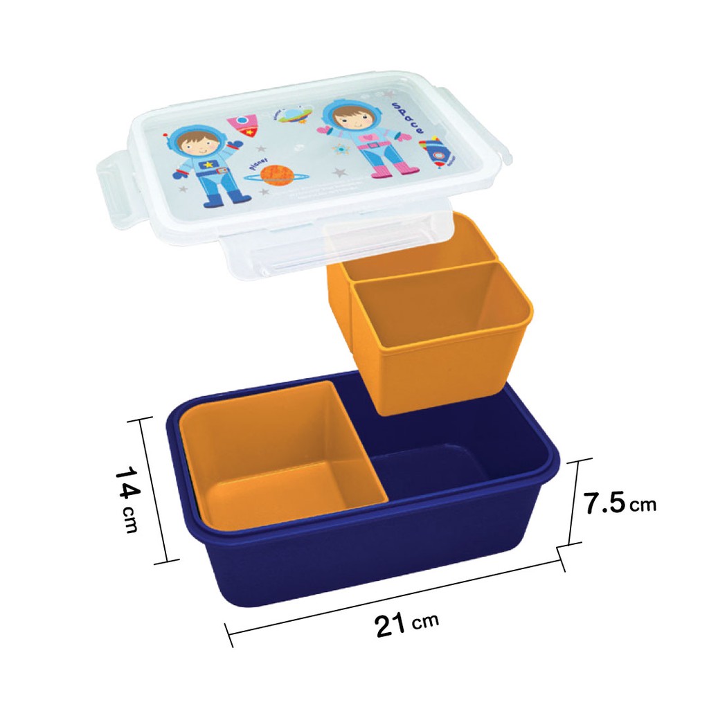 clip-pac-space-jam-กล่องอาหาร-กล่องใส่อาหาร-3-ช่อง-1100-มล-ถอดแยกได้-ลายนักบินอวกาศ-มี-bpa-free-1-กล่อง