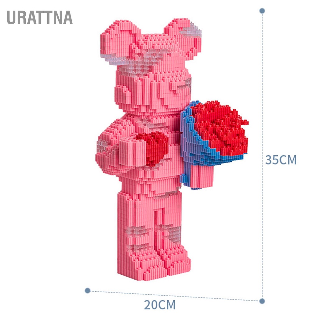 urattna-ของเล่นบล็อกตัวต่อ-รูปหมี-diy-สําหรับผู้ปกครอง-เด็ก-ผู้ใหญ่