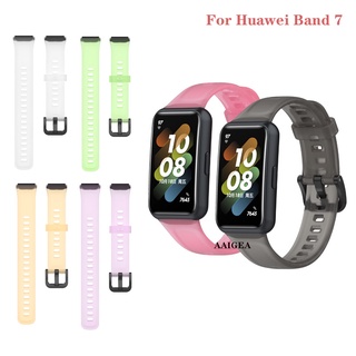 สายนาฬิกาข้อมือซิลิโคนใส แบบเปลี่ยน สําหรับ Huawei Band 7
