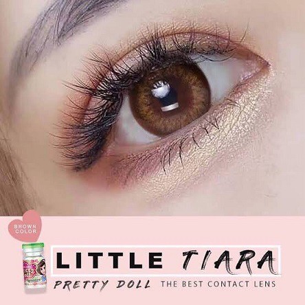 2-little-tiara-brown-สีน้ำตาล-ขอบช็อคโก้-มินิ-โทนสุภาพ-เรียบร้อย-pretty-doll-contact-lens-mini-คอนแทคเลนส์-ค่าสายตา